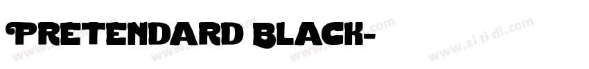 Pretendard Black字体转换